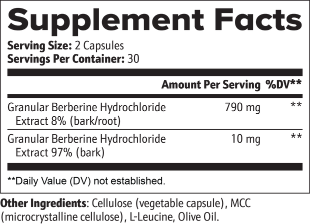 Berberine capsules